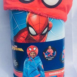 Spiderman Snuggle Wrap Playtime Cape 31 in x 55 in 4 yrs New Multi-Color Marvel